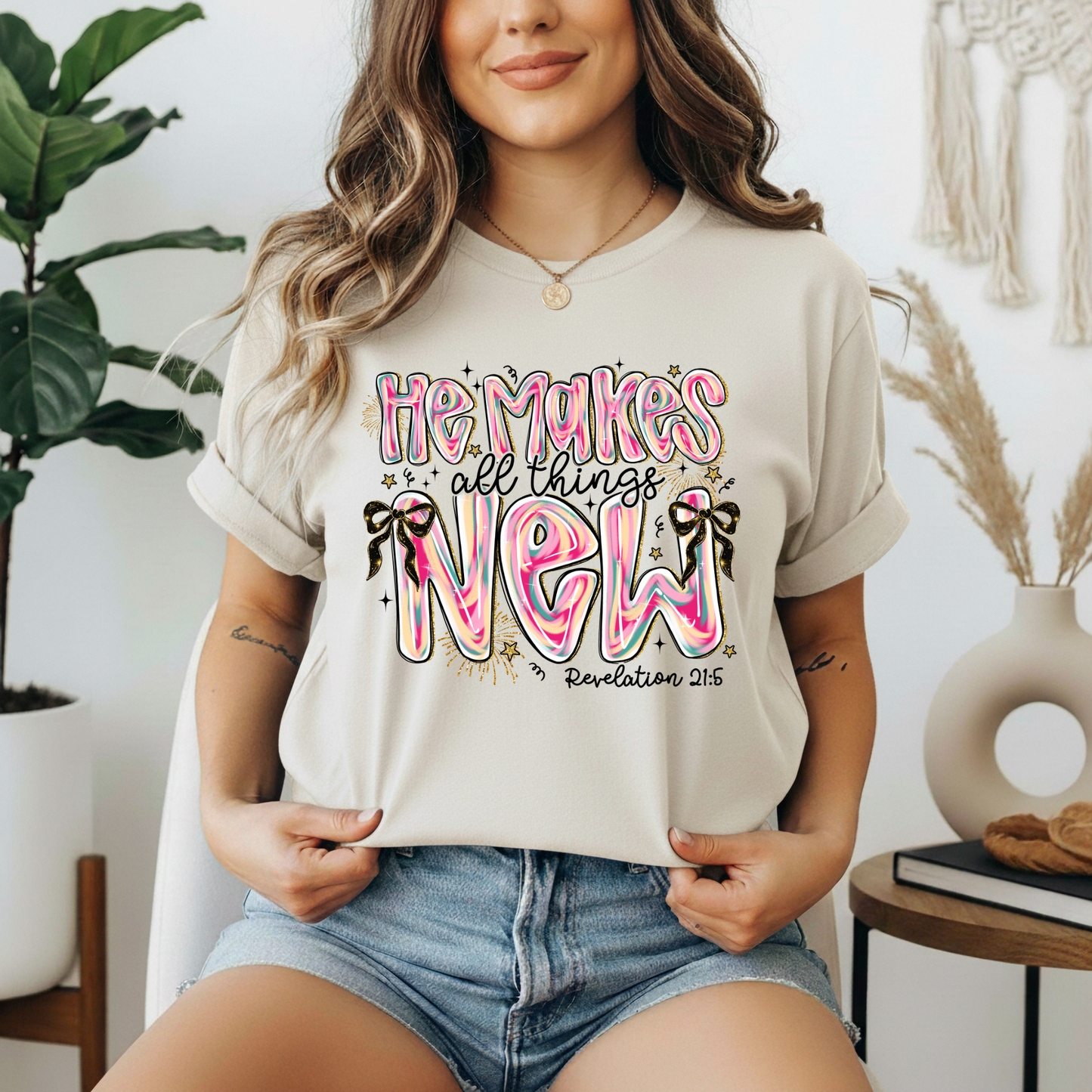 He Makes All Things New - Short Sleeve Shirt