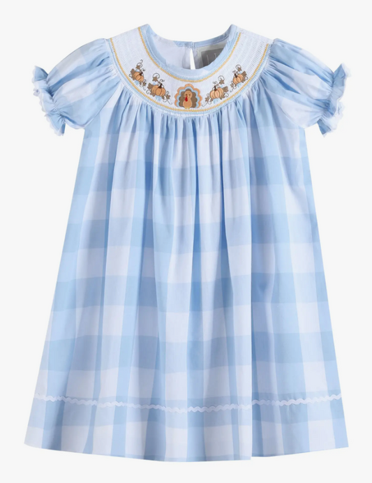 Light Blue Striped Turkey Smoked