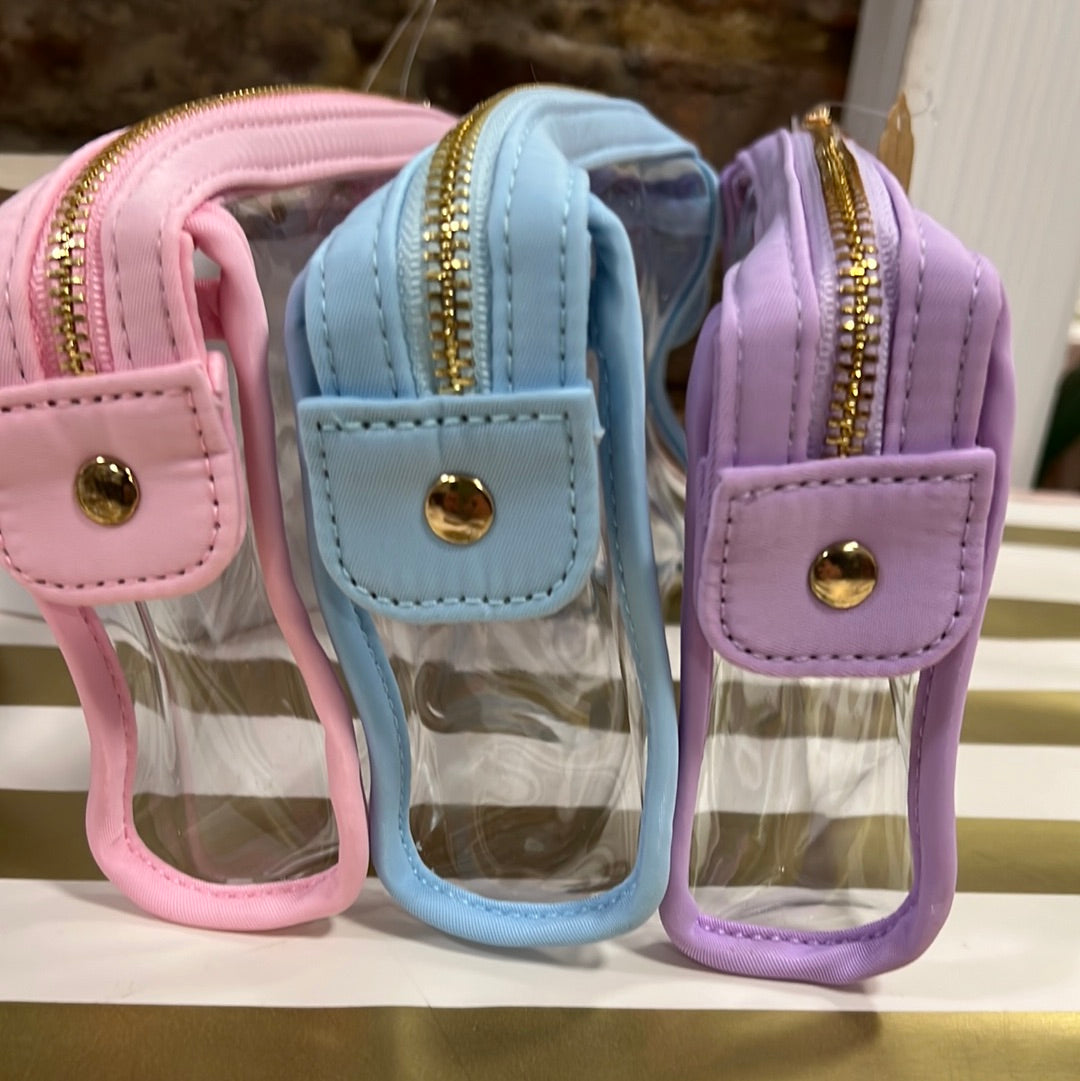 Clear cosmetic bags