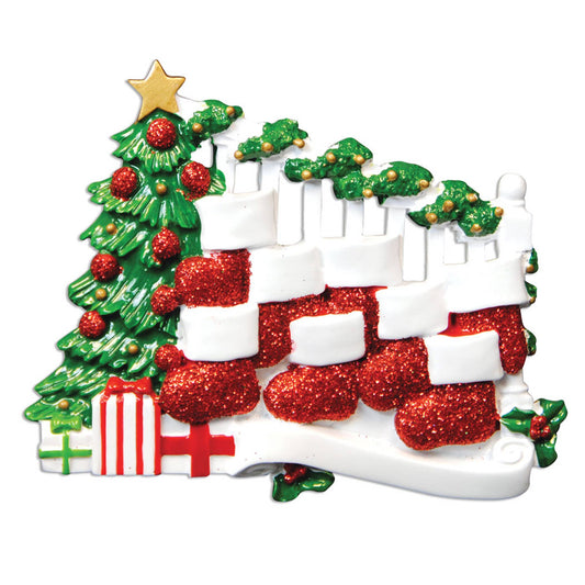 Bannister with 8 Stockings Family (2-9)