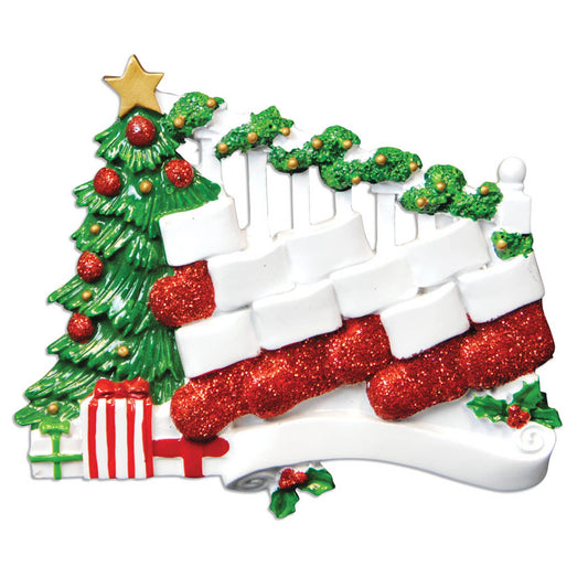 Bannister with 9 Stockings Family (2-9)