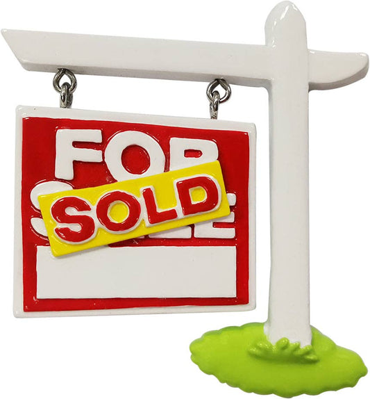 For Sale/Sold (Realtor Sign) Personalized Ornament