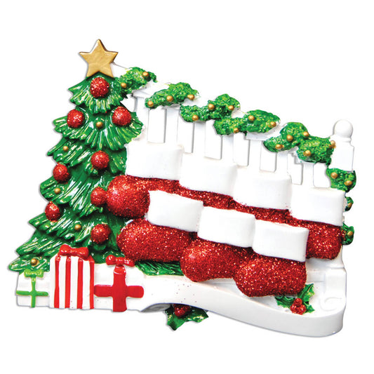 Bannister with 7 Stockings Family (2-9)