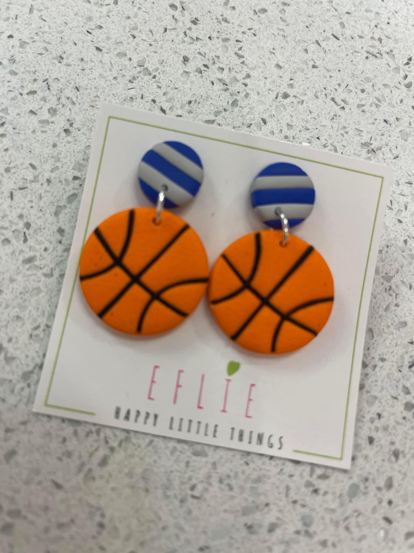 PVCS Basketball Earrings