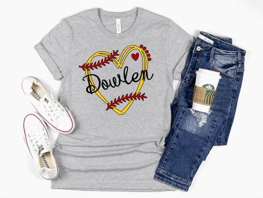 Personalized Baseball/Softball Tee